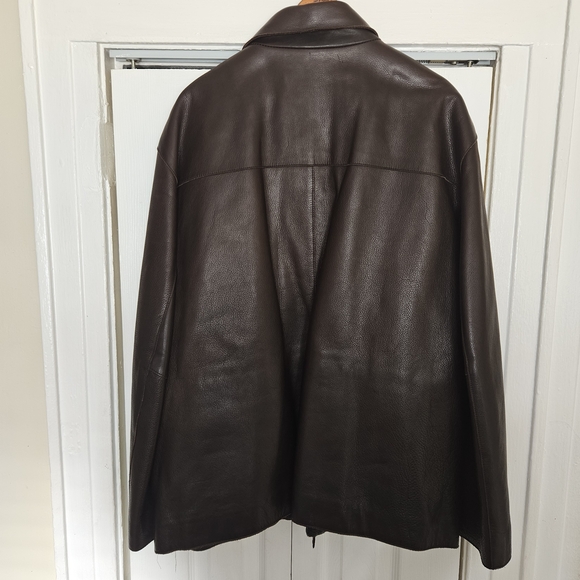 MARC NEW YORK Dark Brown Leather Jacket - Picture 3 of 10